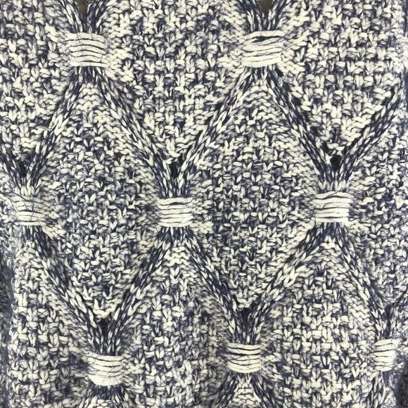 Raga Sweater Blue Eyelash Knit Shaggy Oversize - Picture 5 of 9